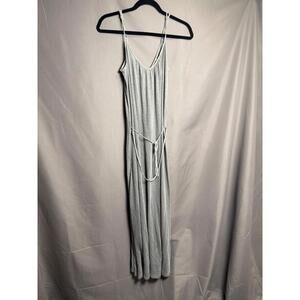 Sam & Lavi Sage Green Maxi Dress Spaghetti Strap Tie Waist USA Size Small